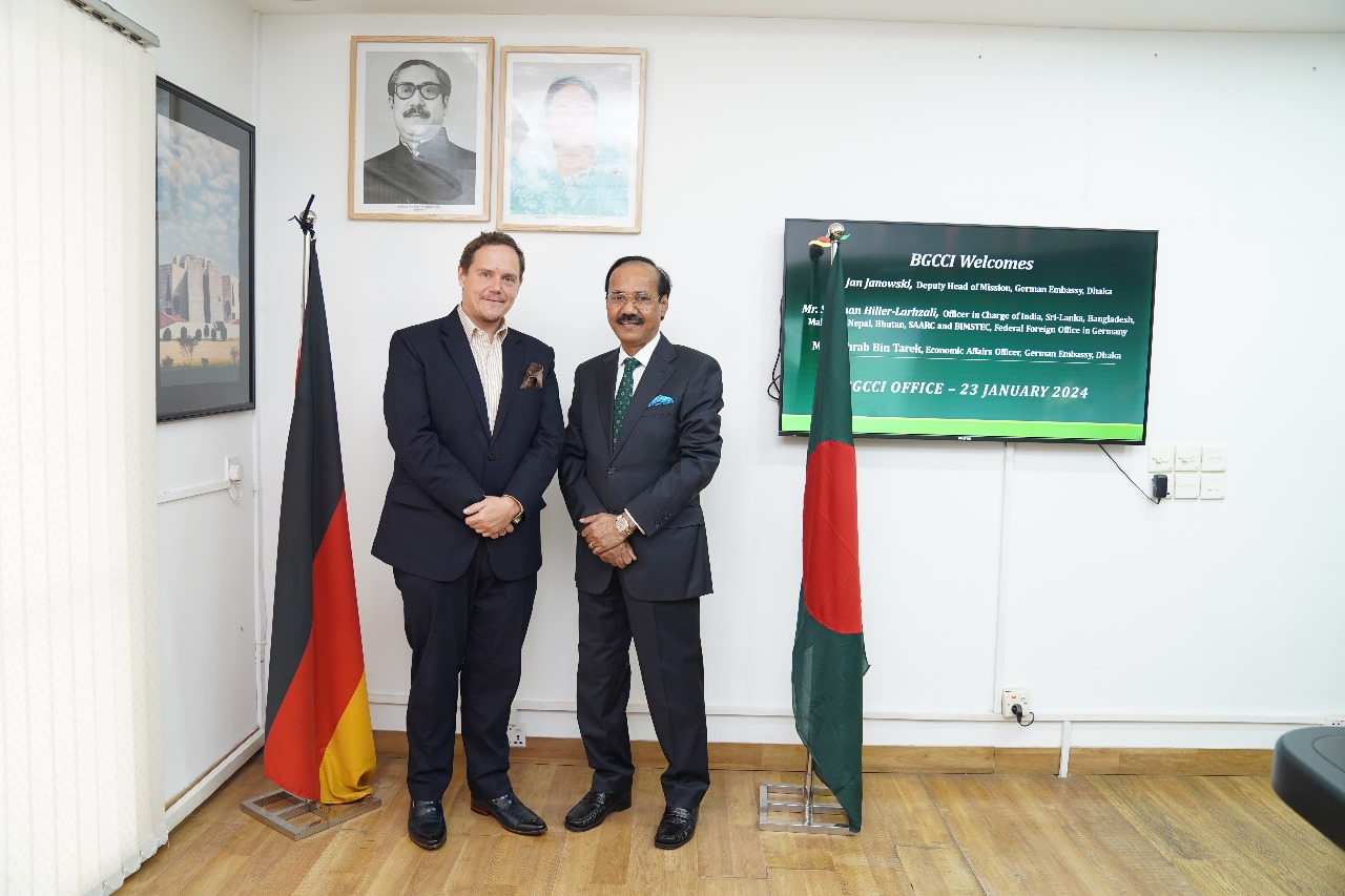 Mr Jan Janowski, Deputy Head of Mission, German Embassy in Bangladesh visited BGCCi on 23rd January 2024