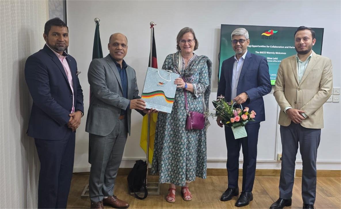 German Red Cross Office in Bangladesh Head  meets BGCCI